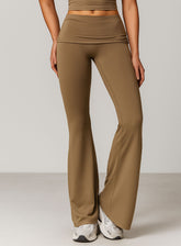 FlowRise - Ruched Waist Legging - Caramel Mocha - VECTOR SPORTSWEAR